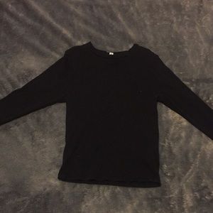 Plain black long sleeve